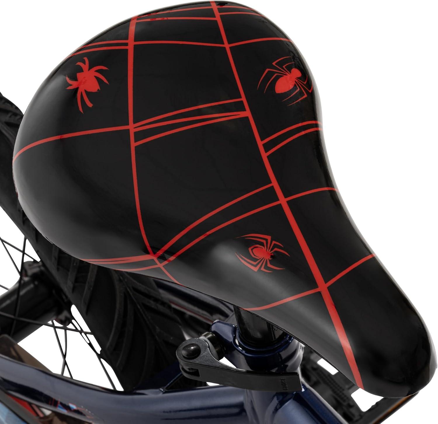image:imageHuffy Disney and Marvel 1216 Inch Boys Bike for Kids Multiple Color Options and Designs Available Ideal for Ages 3 Years Old Removable Training Wheels Adjustable Seat Simple Coaster BrakeBlue Abyss  SpiderMan