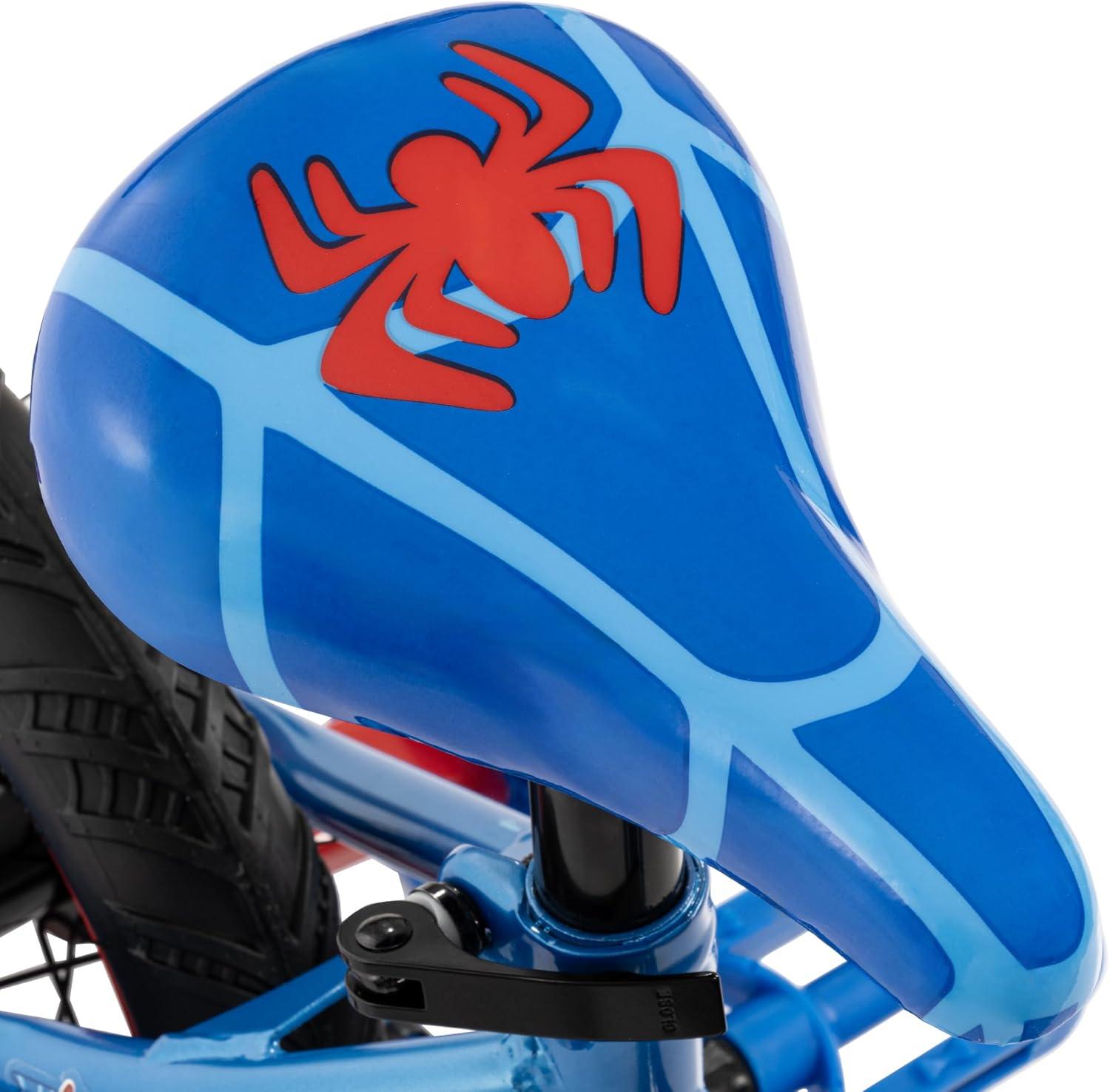 image:imageHuffy Disney and Marvel 1216 Inch Boys Bike for Kids Multiple Color Options and Designs Available Ideal for Ages 3 Years Old Removable Training Wheels Adjustable Seat Simple Coaster BrakeBlue  Spidey and His Amazing Friends