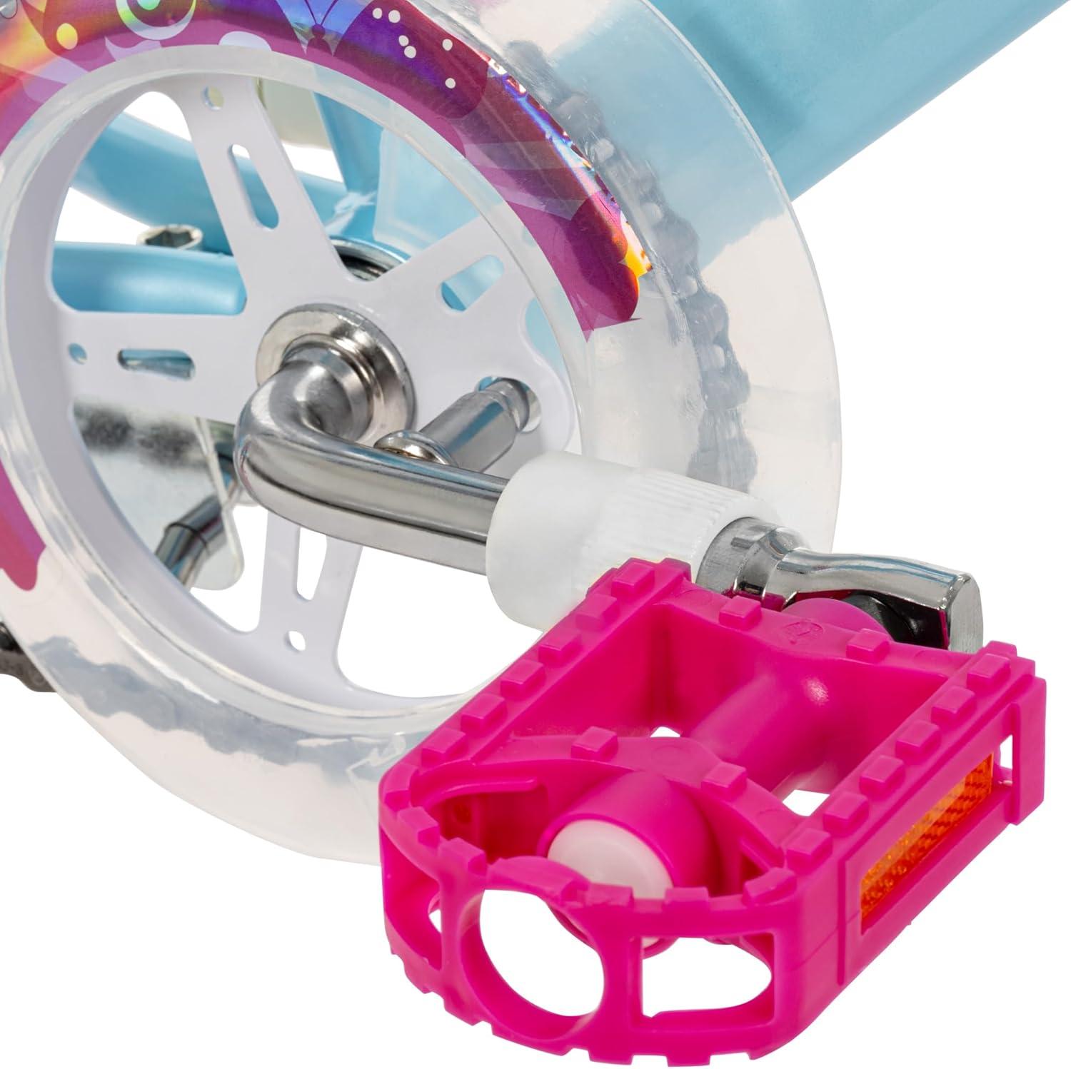image:imageHuffy Illuminate Bike for Girls 121620 Inch Size Options Ages 3 Years Old Removable Training Wheels 12 and 16 Only Multiple Color Options Easy Assembly Adjustable Seat DurableSky Blue