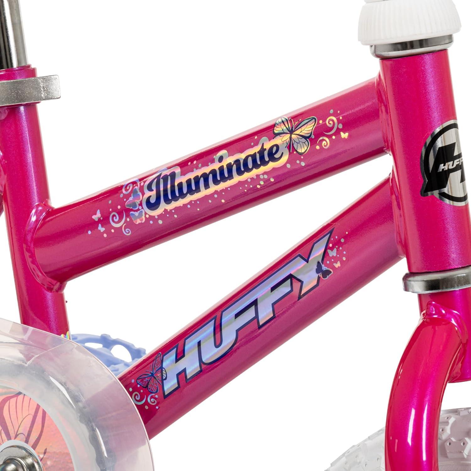 image:imageHuffy Illuminate Bike for Girls 121620 Inch Size Options Ages 3 Years Old Removable Training Wheels 12 and 16 Only Multiple Color Options Easy Assembly Adjustable Seat DurableSweet Pink