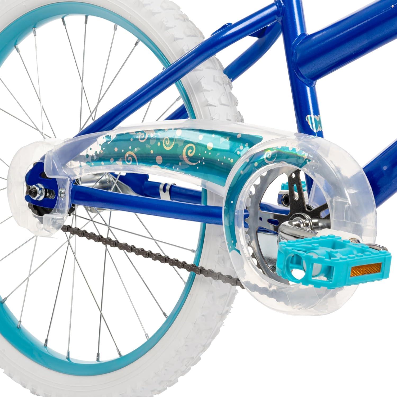 image:imageHuffy Illuminate Bike for Girls 121620 Inch Size Options Ages 3 Years Old Removable Training Wheels 12 and 16 Only Multiple Color Options Easy Assembly Adjustable Seat DurablePearl Blue