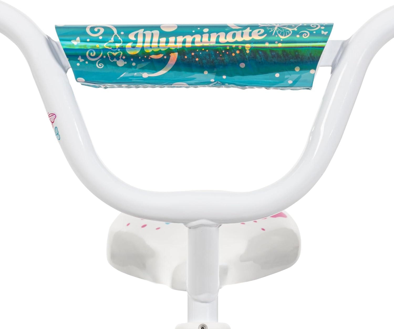 image:imageHuffy Illuminate Bike for Girls 121620 Inch Size Options Ages 3 Years Old Removable Training Wheels 12 and 16 Only Multiple Color Options Easy Assembly Adjustable Seat DurableHigh Tide Gloss