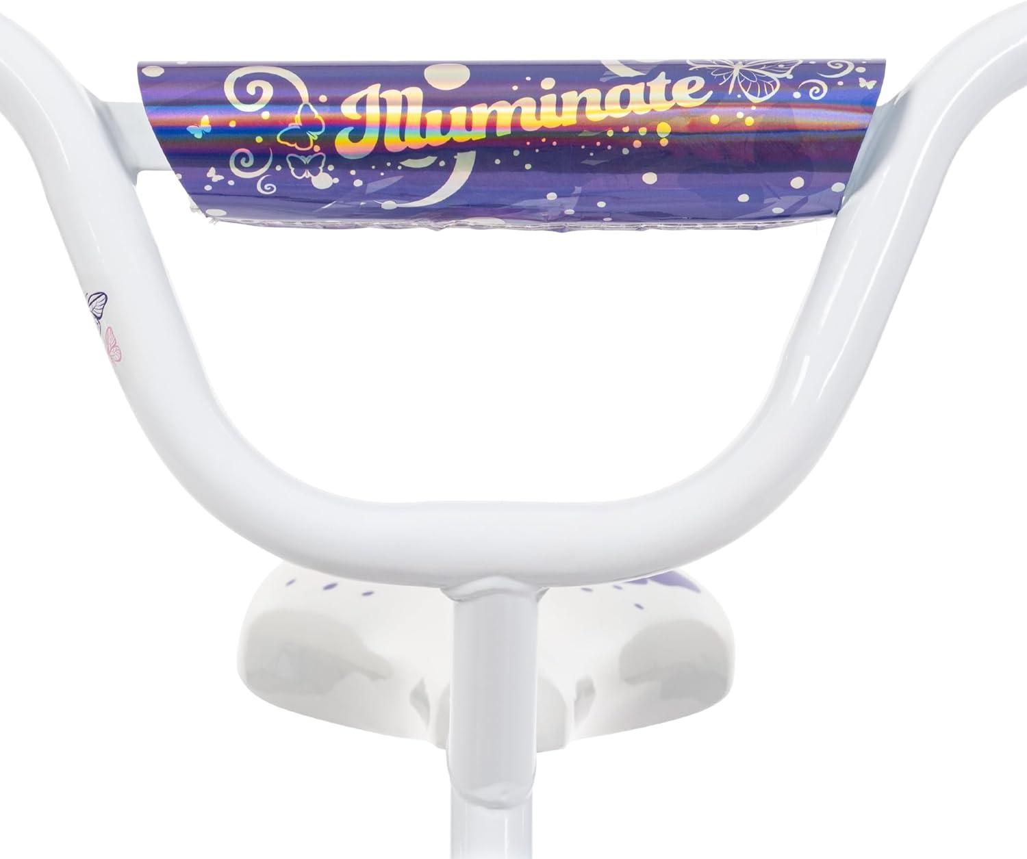 image:imageHuffy Illuminate Bike for Girls 121620 Inch Size Options Ages 3 Years Old Removable Training Wheels 12 and 16 Only Multiple Color Options Easy Assembly Adjustable Seat DurableGloss Pink