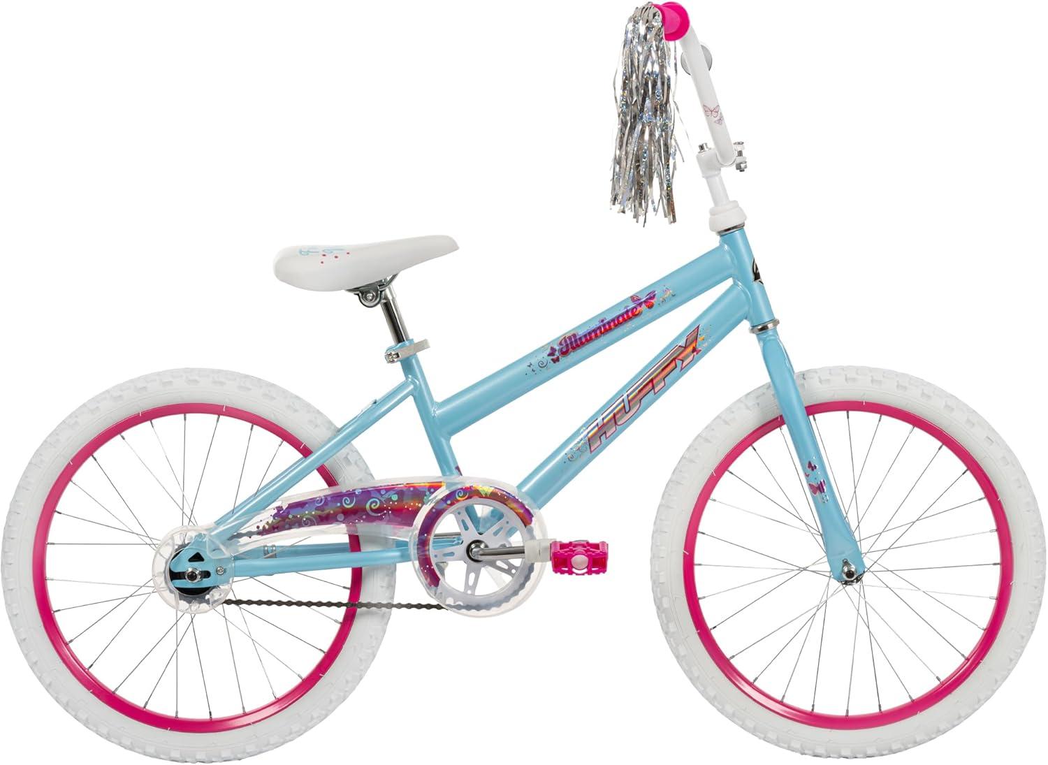 image:imageHuffy Illuminate Bike for Girls 121620 Inch Size Options Ages 3 Years Old Removable Training Wheels 12 and 16 Only Multiple Color Options Easy Assembly Adjustable Seat DurableSky Blue