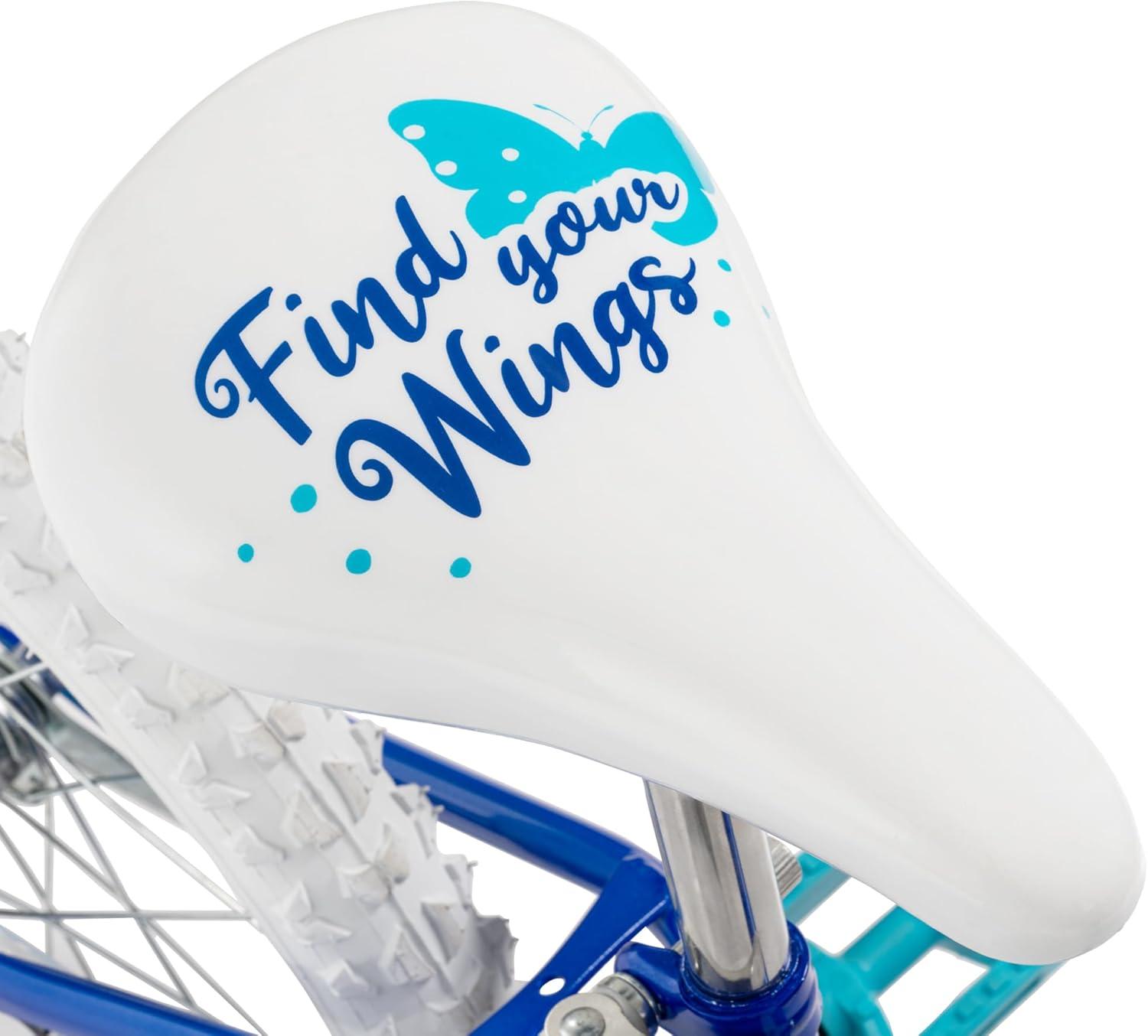 image:imageHuffy Illuminate Bike for Girls 121620 Inch Size Options Ages 3 Years Old Removable Training Wheels 12 and 16 Only Multiple Color Options Easy Assembly Adjustable Seat DurablePearl Blue