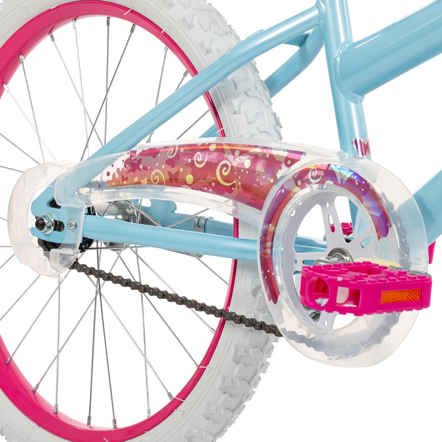 image:imageHuffy Illuminate Bike for Girls 121620 Inch Size Options Ages 3 Years Old Removable Training Wheels 12 and 16 Only Multiple Color Options Easy Assembly Adjustable Seat DurableSky Blue