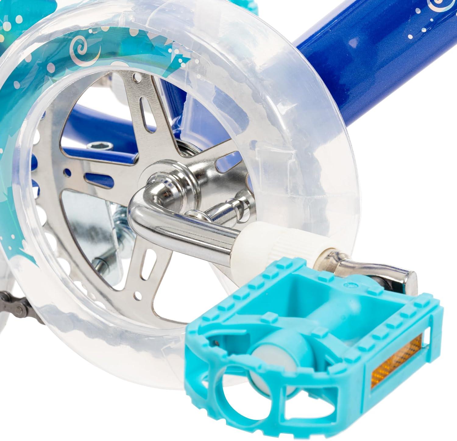 image:imageHuffy Illuminate Bike for Girls 121620 Inch Size Options Ages 3 Years Old Removable Training Wheels 12 and 16 Only Multiple Color Options Easy Assembly Adjustable Seat DurablePearl Blue
