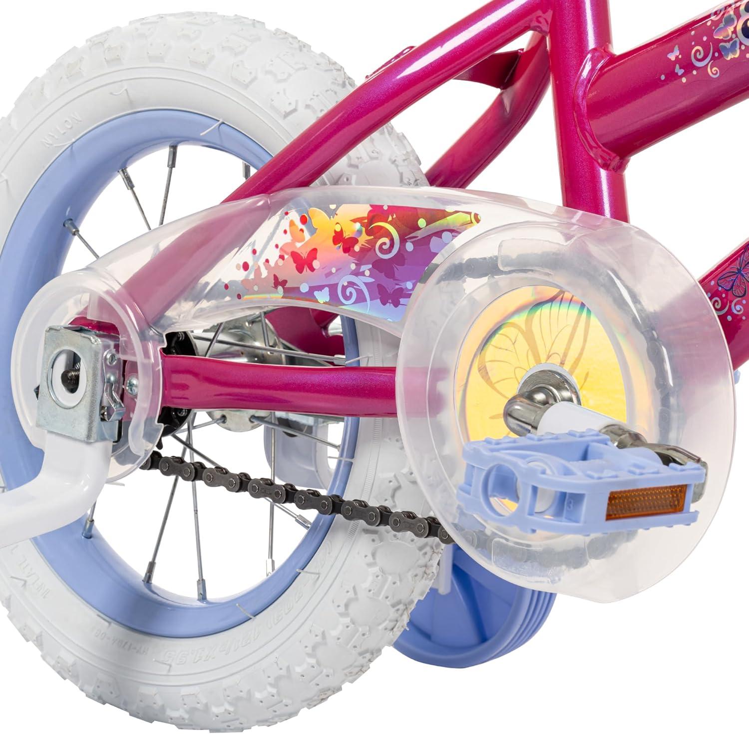 image:imageHuffy Illuminate Bike for Girls 121620 Inch Size Options Ages 3 Years Old Removable Training Wheels 12 and 16 Only Multiple Color Options Easy Assembly Adjustable Seat DurableSweet Pink