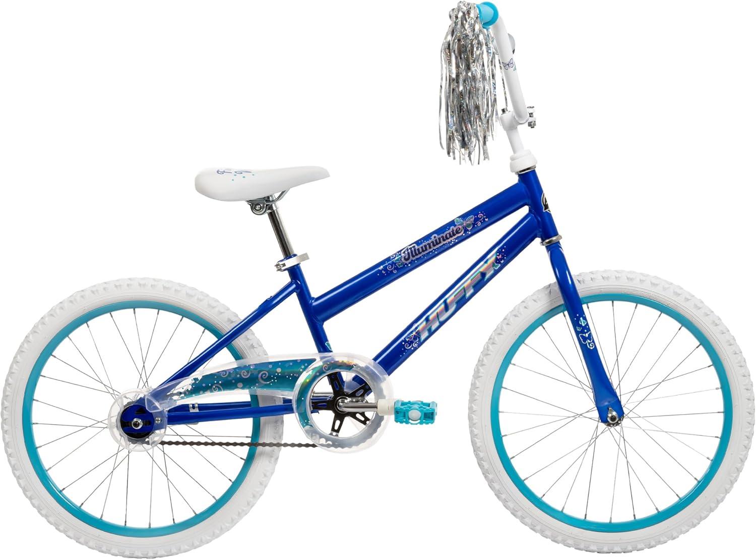 image:imageHuffy Illuminate Bike for Girls 121620 Inch Size Options Ages 3 Years Old Removable Training Wheels 12 and 16 Only Multiple Color Options Easy Assembly Adjustable Seat DurablePearl Blue