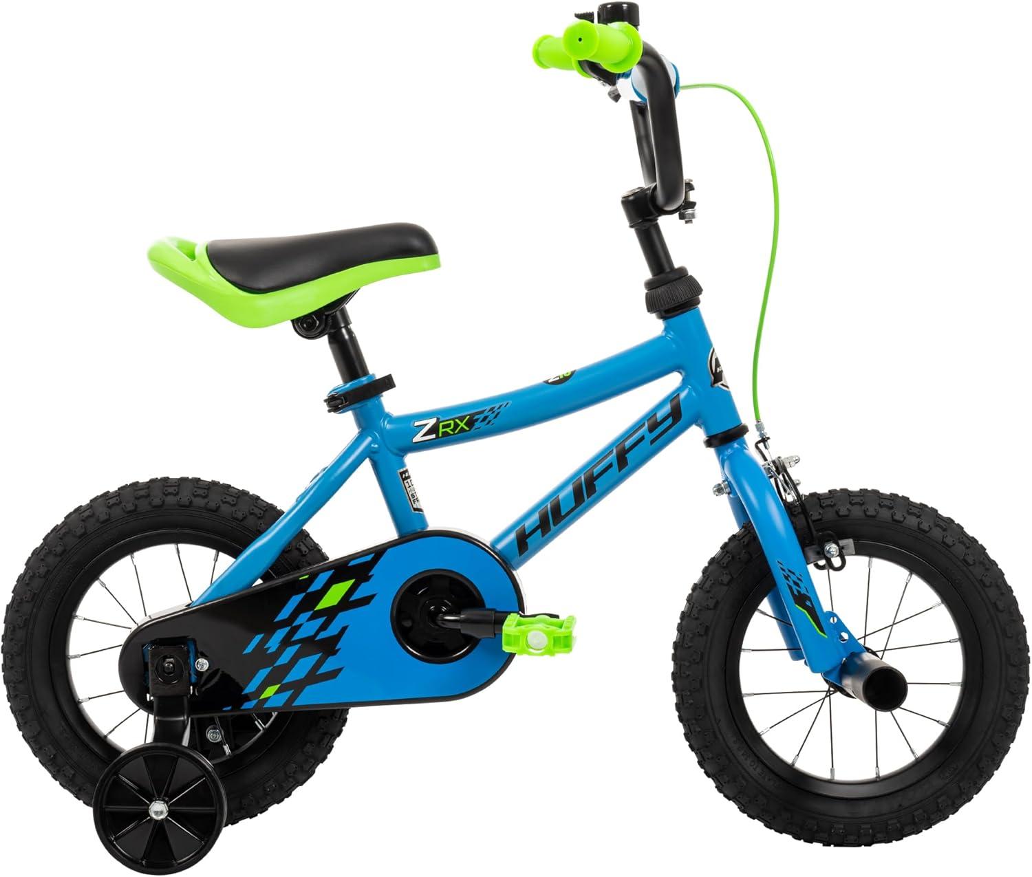 image:imageHuffy Kids 1216 Inch Bikes Multiple Color Options Available Ideal for Ages 3 Years Old EZ Build Assembly Removable Training Wheels Chain Guard for Safety Fun and Playful DesignsBlue