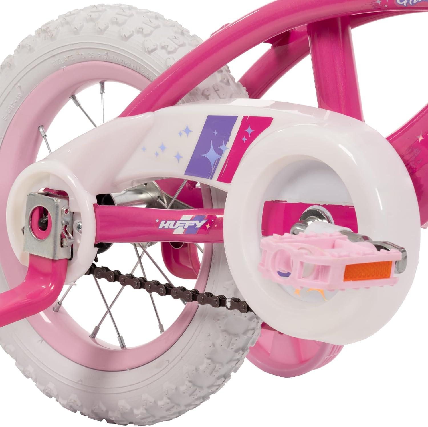 image:imageHuffy Kids 1216 Inch Bikes Multiple Color Options Available Ideal for Ages 3 Years Old EZ Build Assembly Removable Training Wheels Chain Guard for Safety Fun and Playful DesignsPink