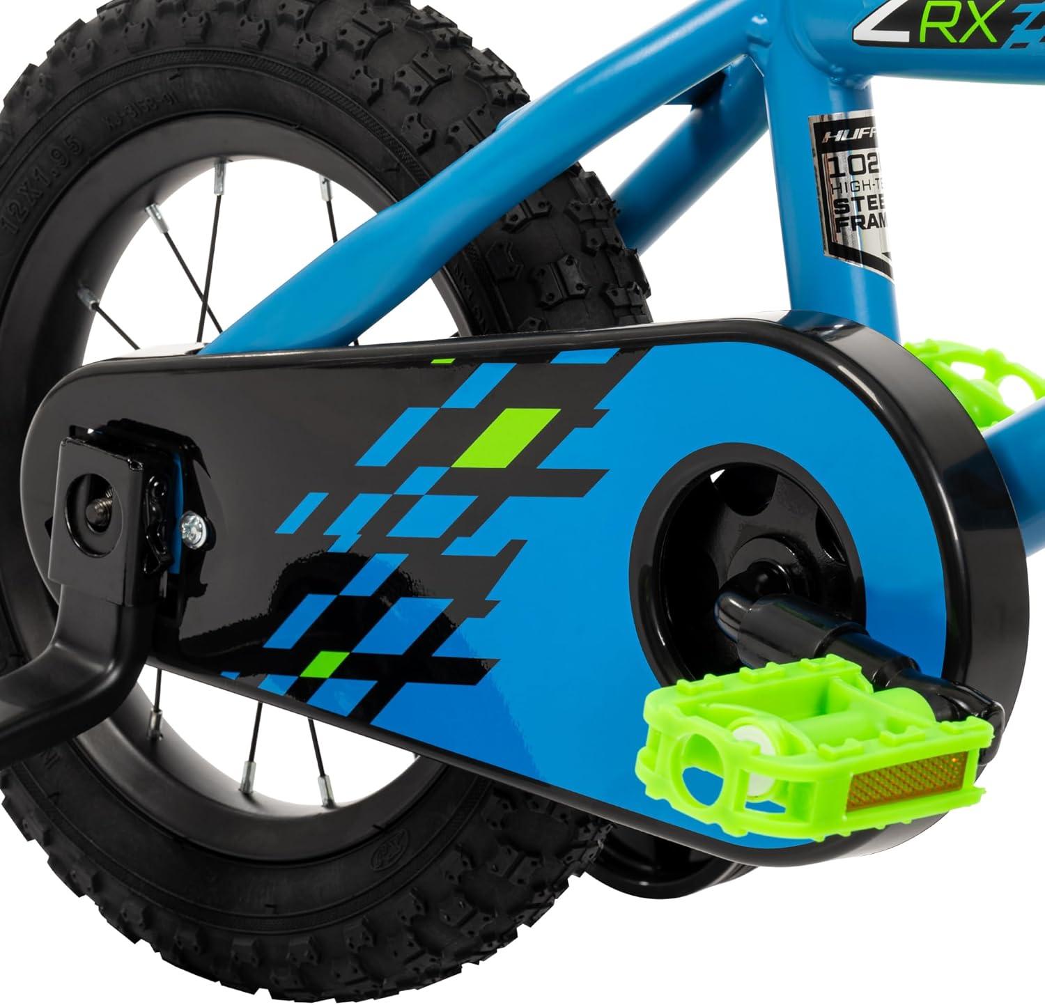 image:imageHuffy Kids 1216 Inch Bikes Multiple Color Options Available Ideal for Ages 3 Years Old EZ Build Assembly Removable Training Wheels Chain Guard for Safety Fun and Playful DesignsBlue