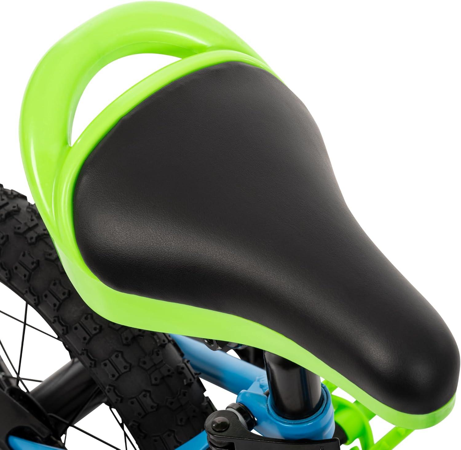 image:imageHuffy Kids 1216 Inch Bikes Multiple Color Options Available Ideal for Ages 3 Years Old EZ Build Assembly Removable Training Wheels Chain Guard for Safety Fun and Playful DesignsBlue
