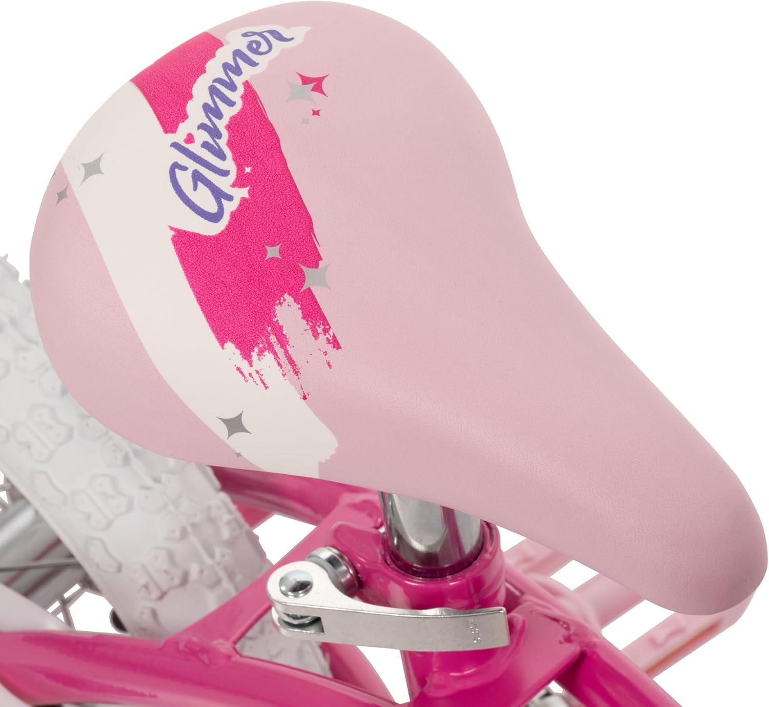 image:imageHuffy Kids 1216 Inch Bikes Multiple Color Options Available Ideal for Ages 3 Years Old EZ Build Assembly Removable Training Wheels Chain Guard for Safety Fun and Playful DesignsPink