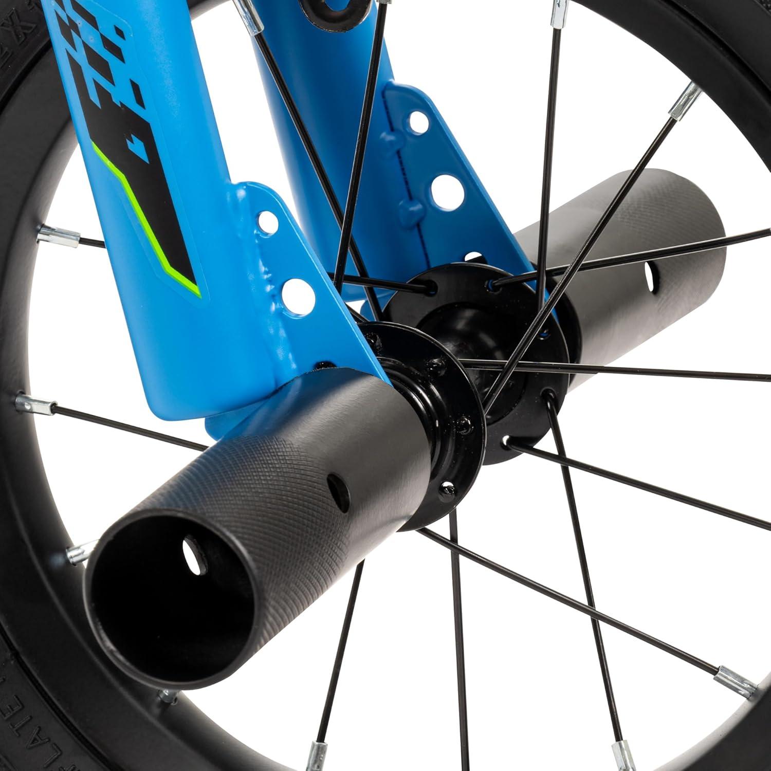 image:imageHuffy Kids 1216 Inch Bikes Multiple Color Options Available Ideal for Ages 3 Years Old EZ Build Assembly Removable Training Wheels Chain Guard for Safety Fun and Playful DesignsBlue