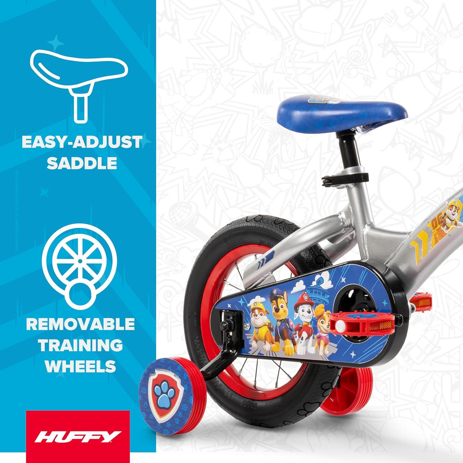 image:imageHuffy Paw Patrol Kids Bikes Sizes 1216 Inch Beginner Rider Multiple Designs and Color Options Available Removable Training Wheels Included Fun Paw Patrol GraphicsMulticolor