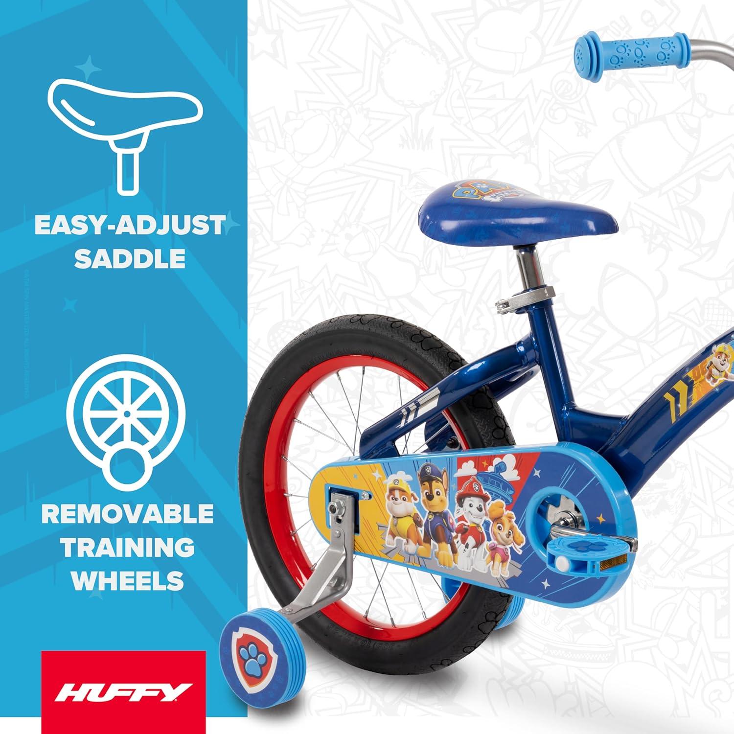 image:imageHuffy Paw Patrol Kids Bikes Sizes 1216 Inch Beginner Rider Multiple Designs and Color Options Available Removable Training Wheels Included Fun Paw Patrol GraphicsMulticolor