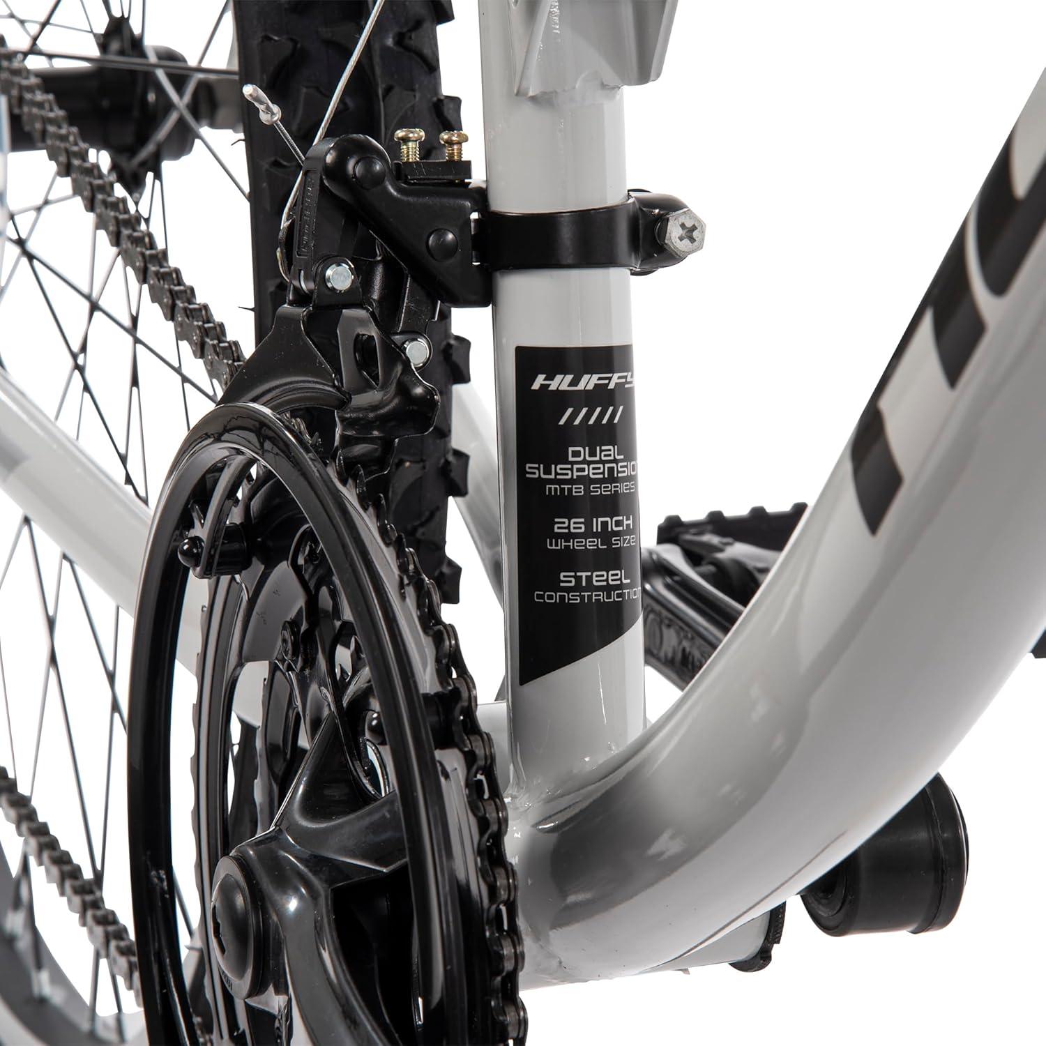image:imageHuffy Stone Mountain Bike for Men and Women 202426 6Speed 20 or 21Speed Front or Dual Suspension Varies Multiple Colors Adjustable Saddle Shimano Equipped AllTerrain TiresCloudy Grey Gloss