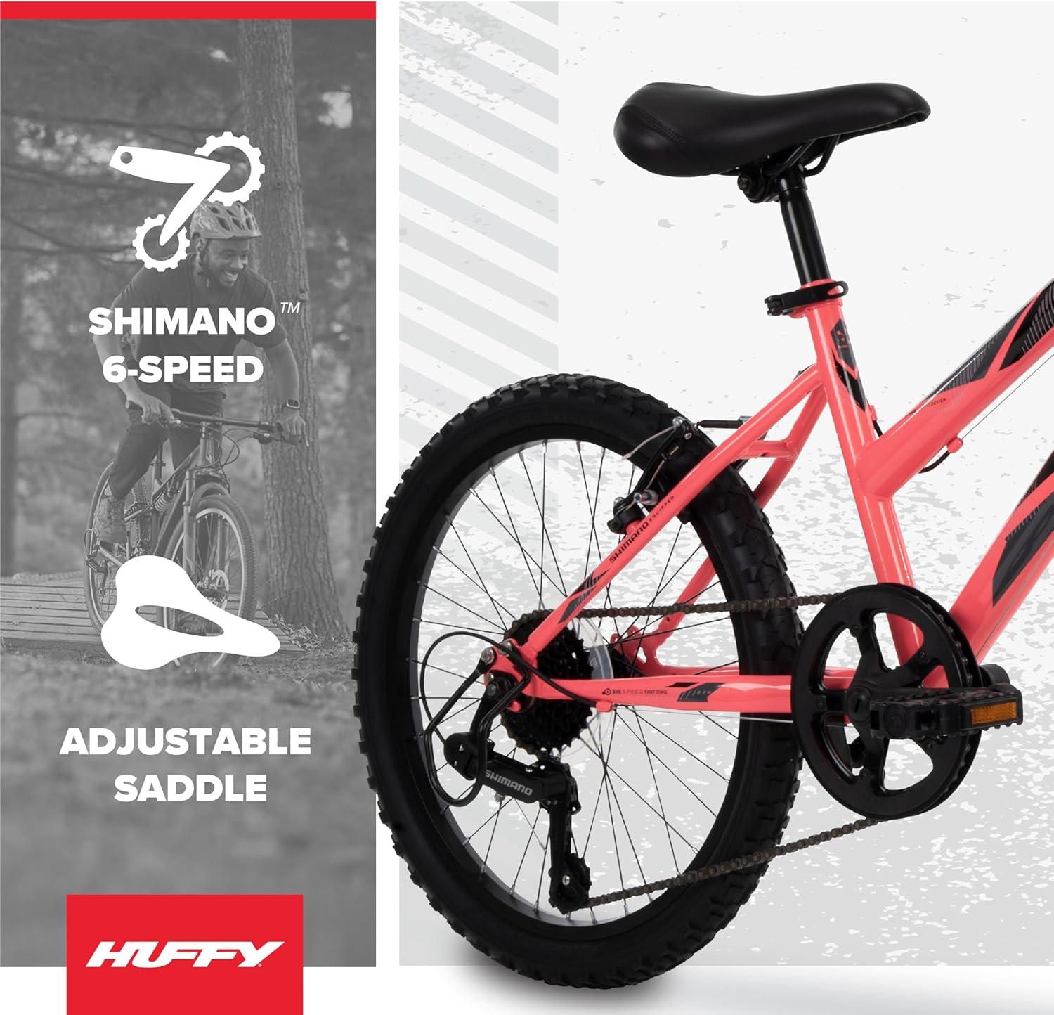 image:imageHuffy Stone Mountain Bike for Men and Women 202426 6Speed 20 or 21Speed Front or Dual Suspension Varies Multiple Colors Adjustable Saddle Shimano Equipped AllTerrain TiresSolar Flare