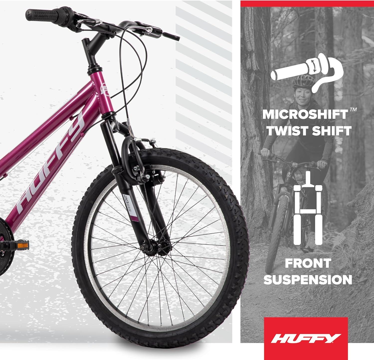 image:imageHuffy Stone Mountain Bike for Men and Women 202426 6Speed 20 or 21Speed Front or Dual Suspension Varies Multiple Colors Adjustable Saddle Shimano Equipped AllTerrain TiresOrchid Gloss