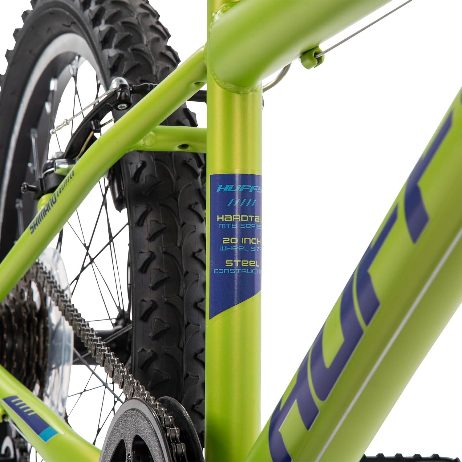 image:imageHuffy Stone Mountain Bike for Men and Women 202426 6Speed 20 or 21Speed Front or Dual Suspension Varies Multiple Colors Adjustable Saddle Shimano Equipped AllTerrain TiresMatte Lime