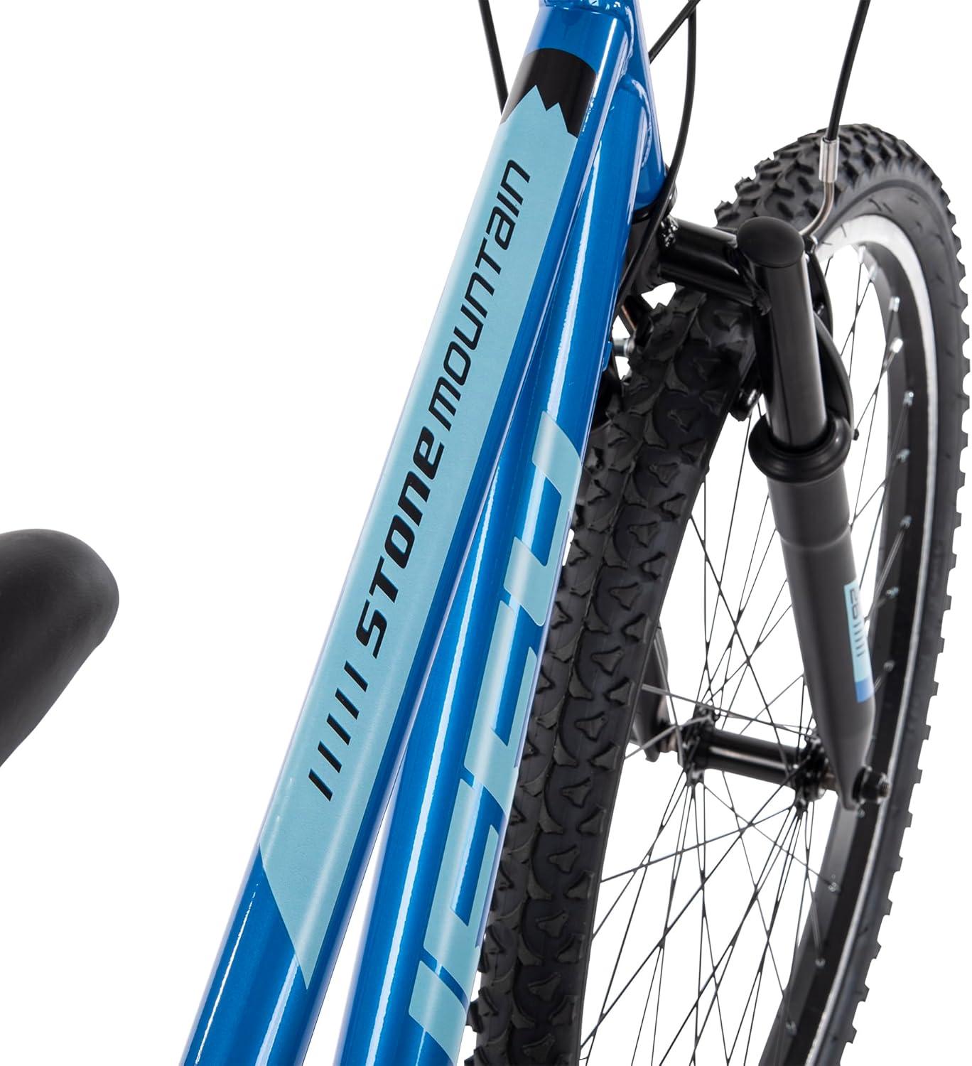 image:imageHuffy Stone Mountain Bike for Men and Women 202426 6Speed 20 or 21Speed Front or Dual Suspension Varies Multiple Colors Adjustable Saddle Shimano Equipped AllTerrain TiresDeep Sea Gloss