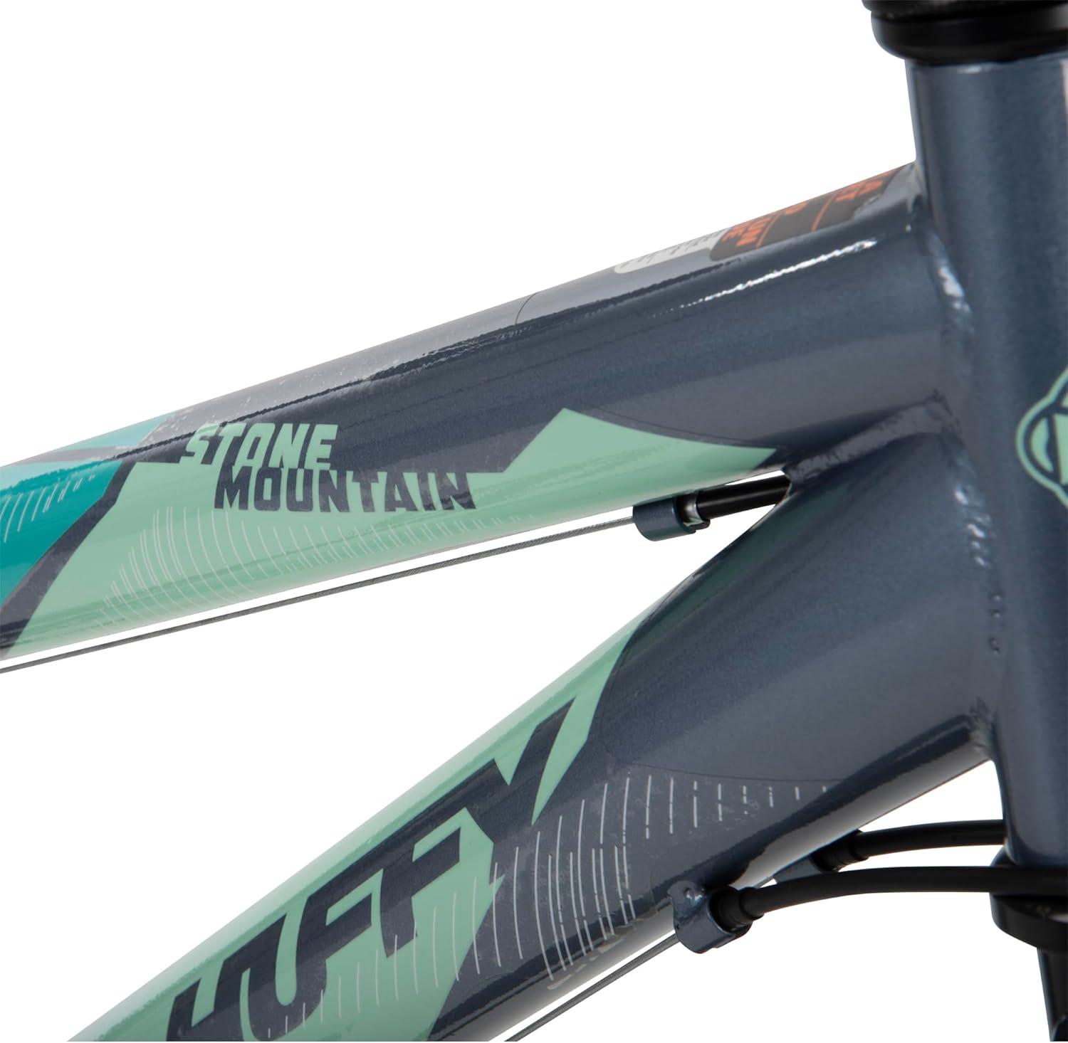 image:imageHuffy Stone Mountain Bike for Men and Women 202426 6Speed 20 or 21Speed Front or Dual Suspension Varies Multiple Colors Adjustable Saddle Shimano Equipped AllTerrain TiresSilver Gloss