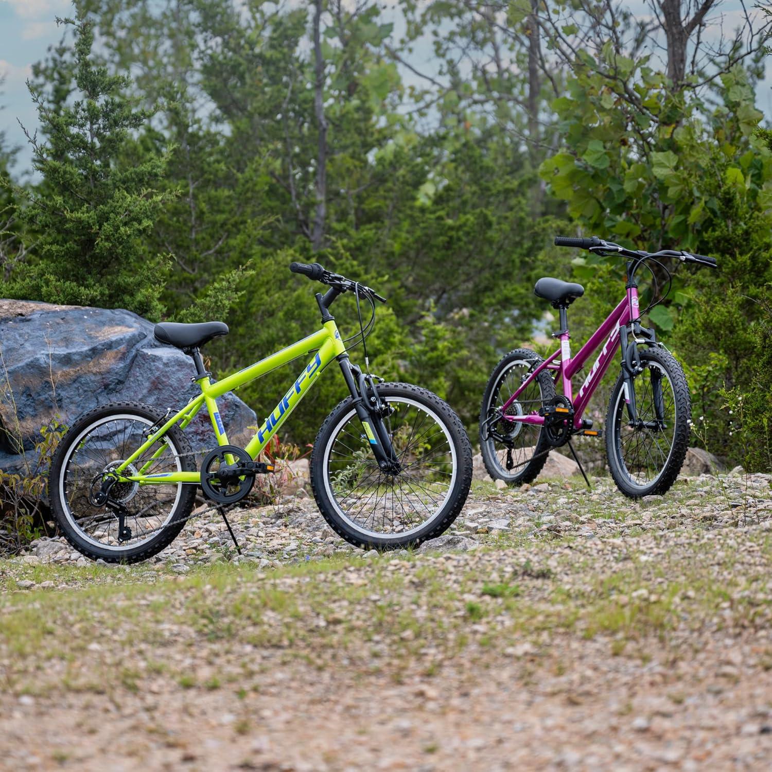 image:imageHuffy Stone Mountain Bike for Men and Women 202426 6Speed 20 or 21Speed Front or Dual Suspension Varies Multiple Colors Adjustable Saddle Shimano Equipped AllTerrain TiresMatte Lime