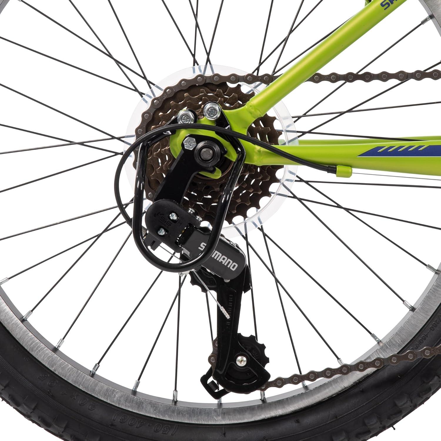 image:imageHuffy Stone Mountain Bike for Men and Women 202426 6Speed 20 or 21Speed Front or Dual Suspension Varies Multiple Colors Adjustable Saddle Shimano Equipped AllTerrain TiresMatte Lime