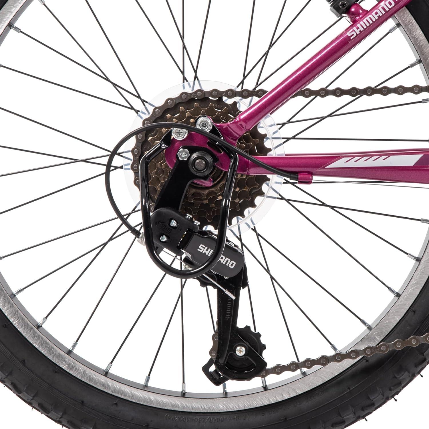 image:imageHuffy Stone Mountain Bike for Men and Women 202426 6Speed 20 or 21Speed Front or Dual Suspension Varies Multiple Colors Adjustable Saddle Shimano Equipped AllTerrain TiresOrchid Gloss