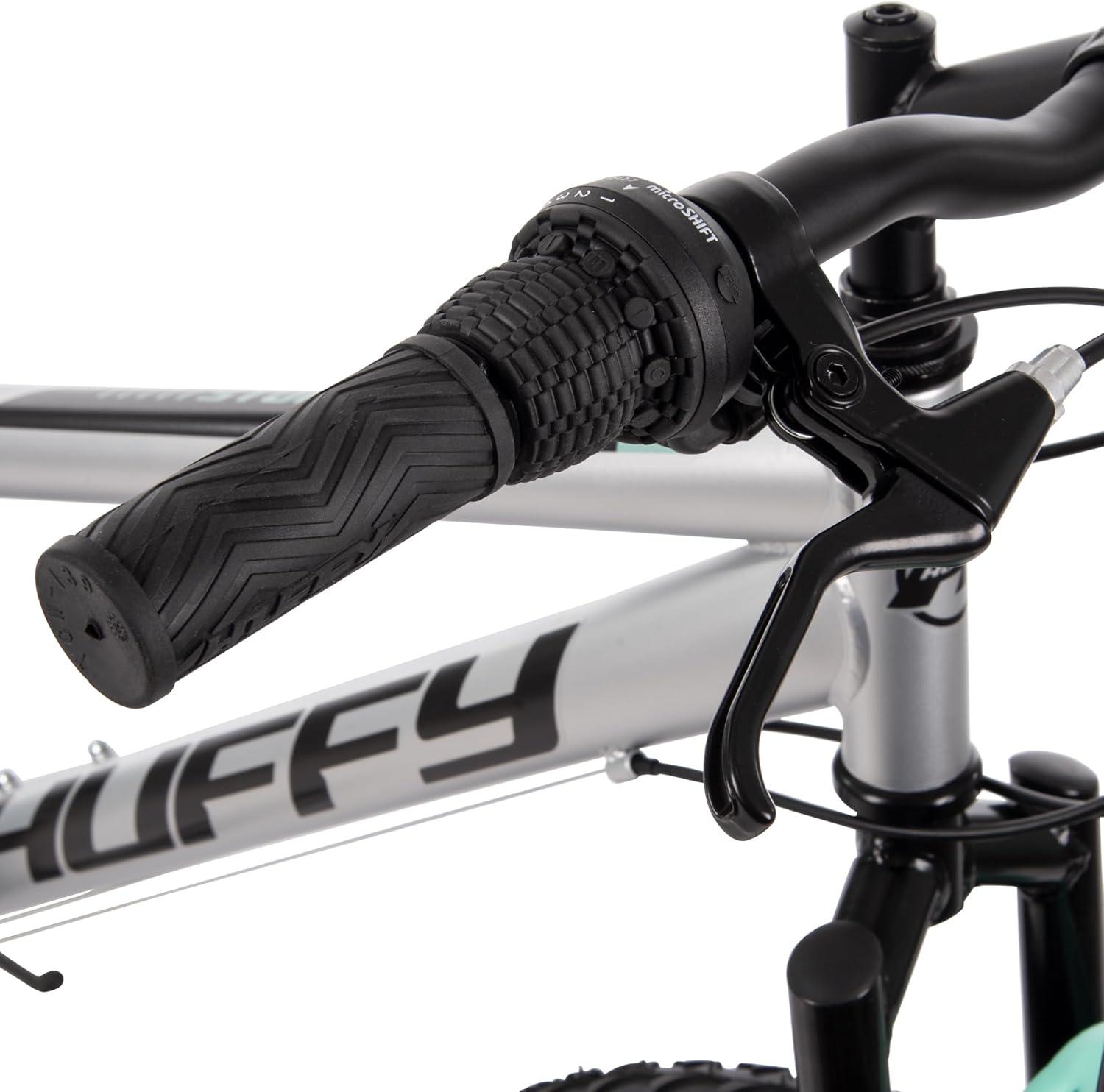 image:imageHuffy Stone Mountain Bike for Men and Women 202426 6Speed 20 or 21Speed Front or Dual Suspension Varies Multiple Colors Adjustable Saddle Shimano Equipped AllTerrain TiresMetallic Nickel