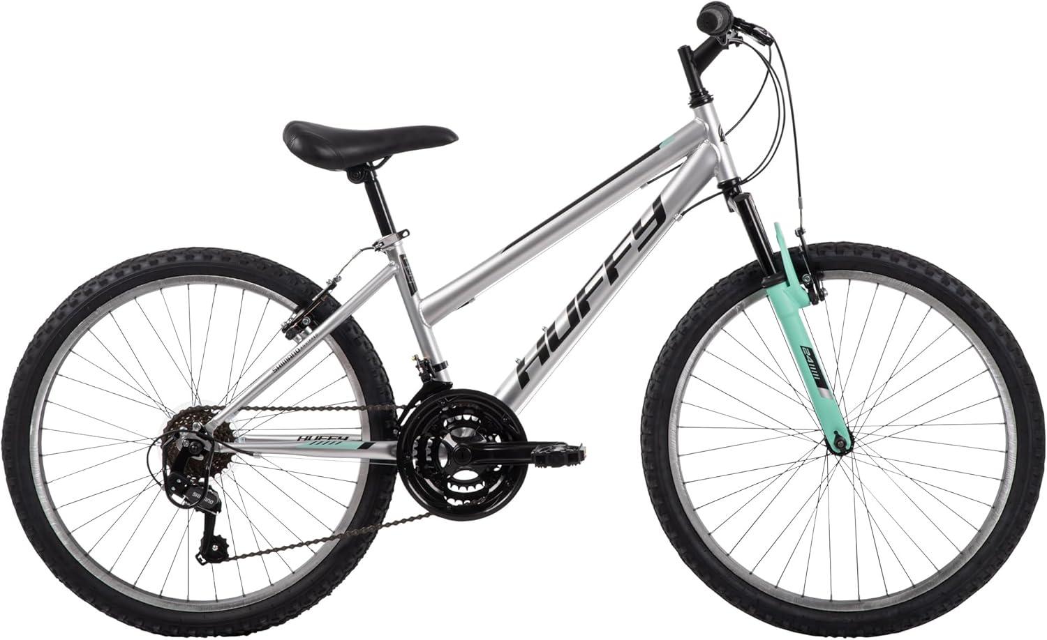 image:imageHuffy Stone Mountain Bike for Men and Women 202426 6Speed 20 or 21Speed Front or Dual Suspension Varies Multiple Colors Adjustable Saddle Shimano Equipped AllTerrain TiresMetallic Nickel