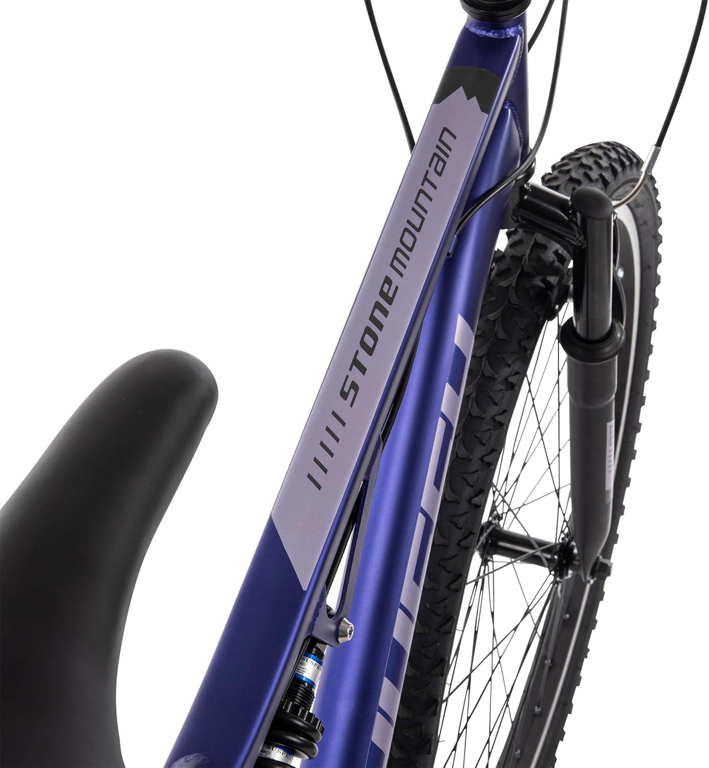 image:imageHuffy Stone Mountain Bike for Men and Women 202426 6Speed 20 or 21Speed Front or Dual Suspension Varies Multiple Colors Adjustable Saddle Shimano Equipped AllTerrain TiresMidnight Purple