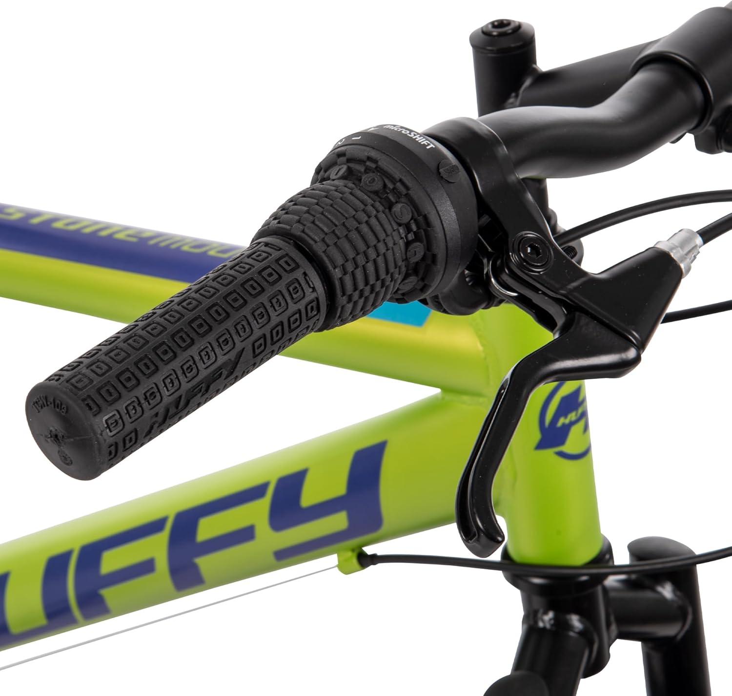image:imageHuffy Stone Mountain Bike for Men and Women 202426 6Speed 20 or 21Speed Front or Dual Suspension Varies Multiple Colors Adjustable Saddle Shimano Equipped AllTerrain TiresMatte Lime