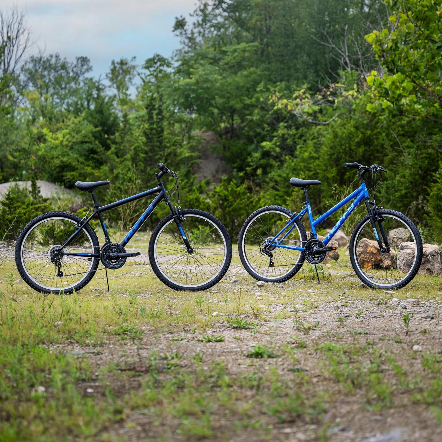 image:imageHuffy Stone Mountain Bike for Men and Women 202426 6Speed 20 or 21Speed Front or Dual Suspension Varies Multiple Colors Adjustable Saddle Shimano Equipped AllTerrain TiresMatte Black