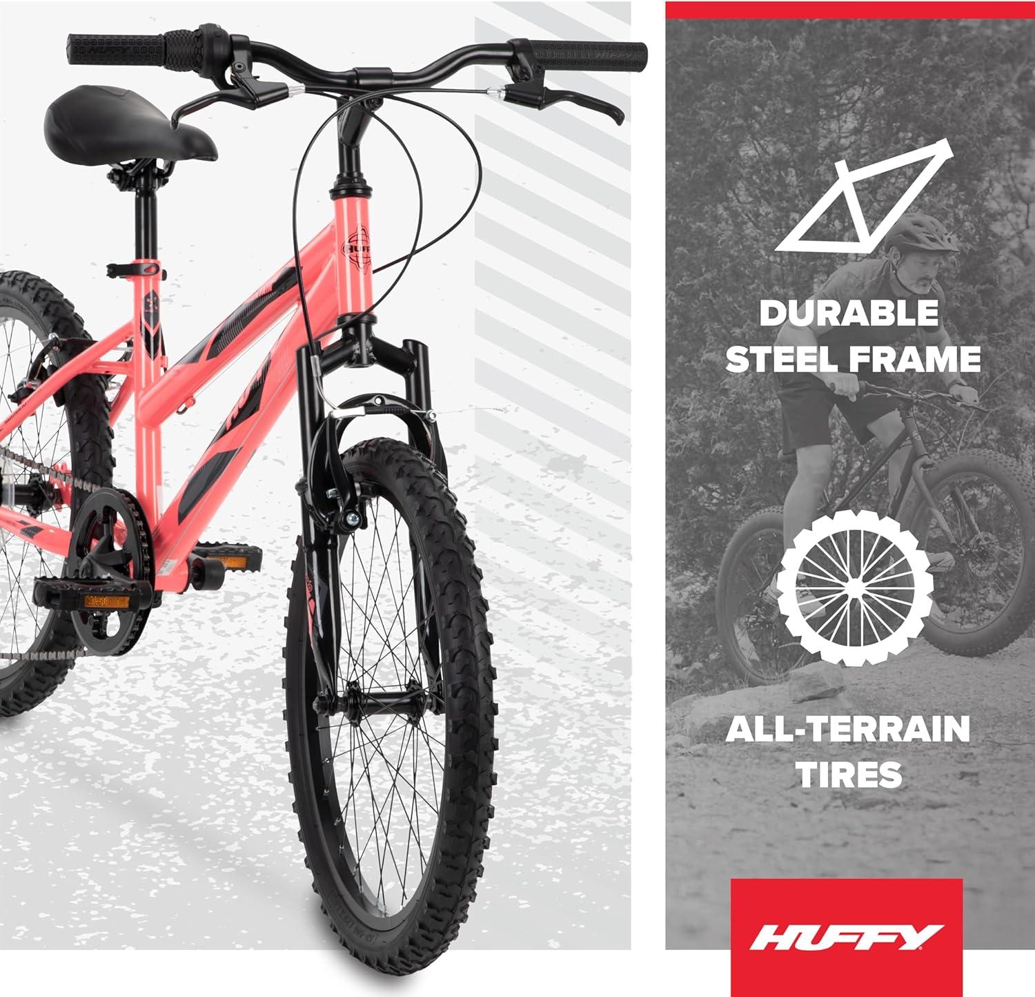 image:imageHuffy Stone Mountain Bike for Men and Women 202426 6Speed 20 or 21Speed Front or Dual Suspension Varies Multiple Colors Adjustable Saddle Shimano Equipped AllTerrain TiresSolar Flare