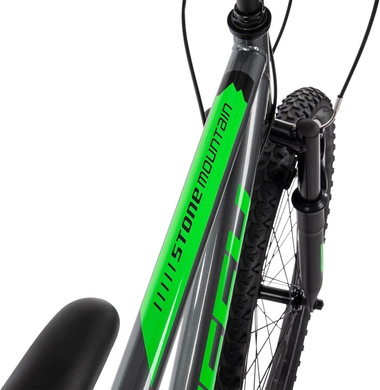 image:imageHuffy Stone Mountain Bike for Men and Women 202426 6Speed 20 or 21Speed Front or Dual Suspension Varies Multiple Colors Adjustable Saddle Shimano Equipped AllTerrain TiresCharcoal Gloss