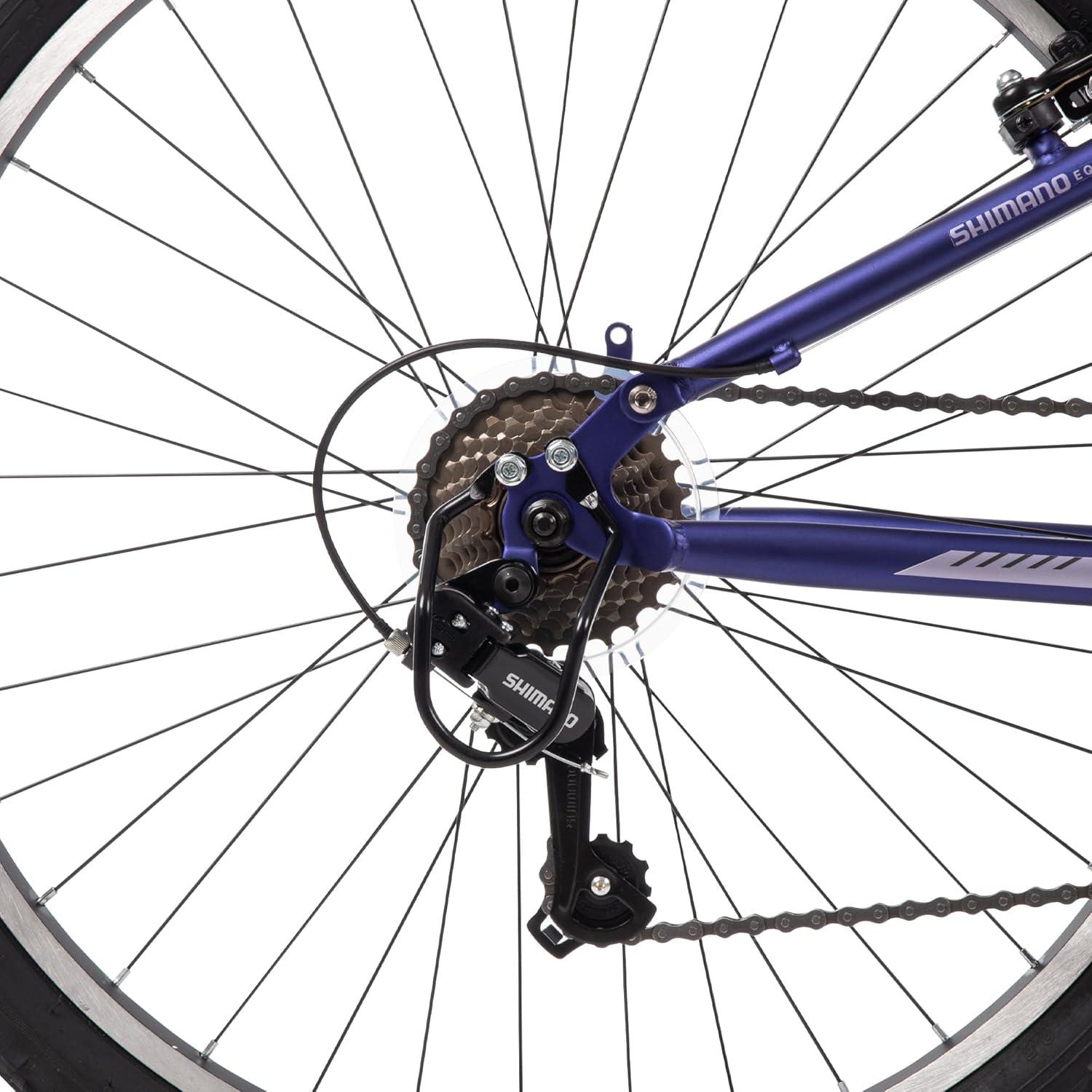 image:imageHuffy Stone Mountain Bike for Men and Women 202426 6Speed 20 or 21Speed Front or Dual Suspension Varies Multiple Colors Adjustable Saddle Shimano Equipped AllTerrain TiresMidnight Purple