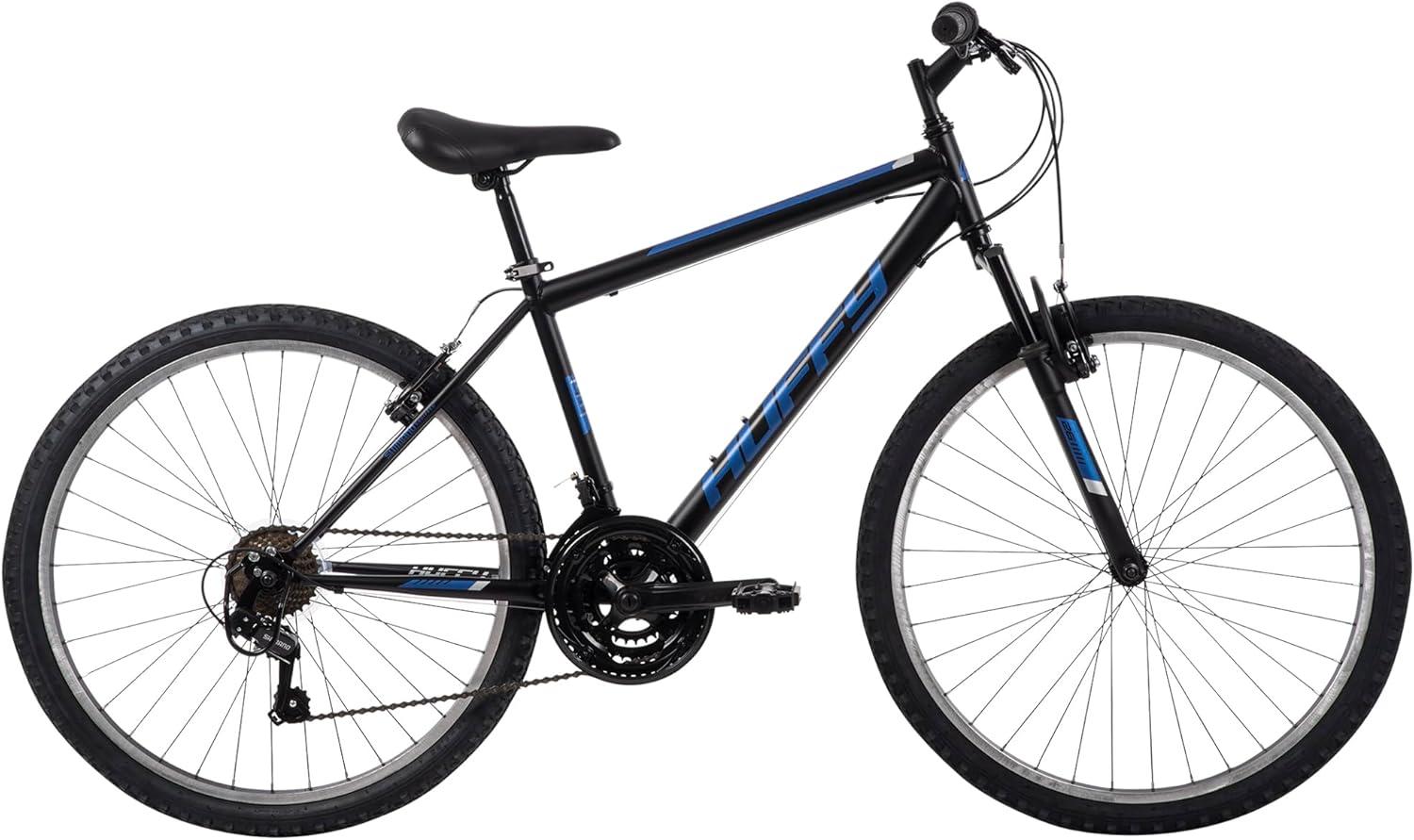 image:imageHuffy Stone Mountain Bike for Men and Women 202426 6Speed 20 or 21Speed Front or Dual Suspension Varies Multiple Colors Adjustable Saddle Shimano Equipped AllTerrain TiresMatte Black