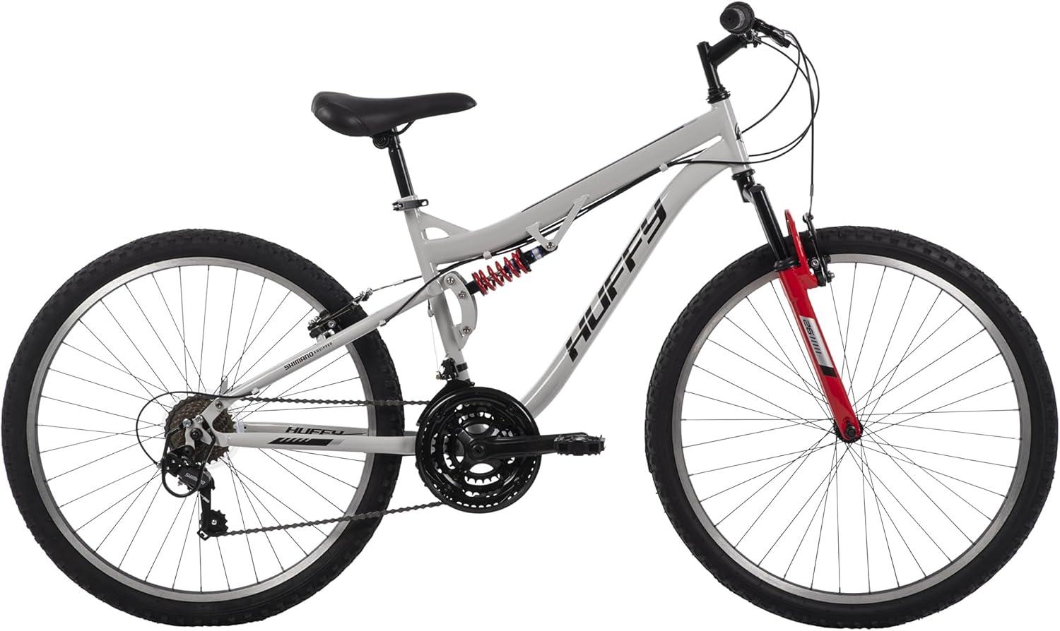 image:imageHuffy Stone Mountain Bike for Men and Women 202426 6Speed 20 or 21Speed Front or Dual Suspension Varies Multiple Colors Adjustable Saddle Shimano Equipped AllTerrain TiresCloudy Grey Gloss