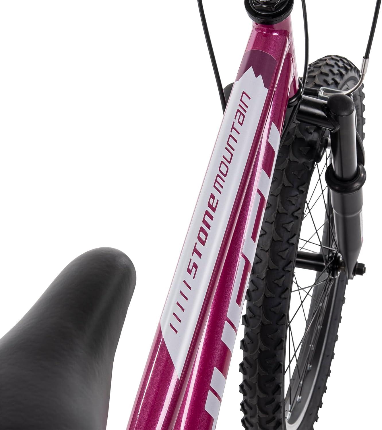 image:imageHuffy Stone Mountain Bike for Men and Women 202426 6Speed 20 or 21Speed Front or Dual Suspension Varies Multiple Colors Adjustable Saddle Shimano Equipped AllTerrain TiresOrchid Gloss