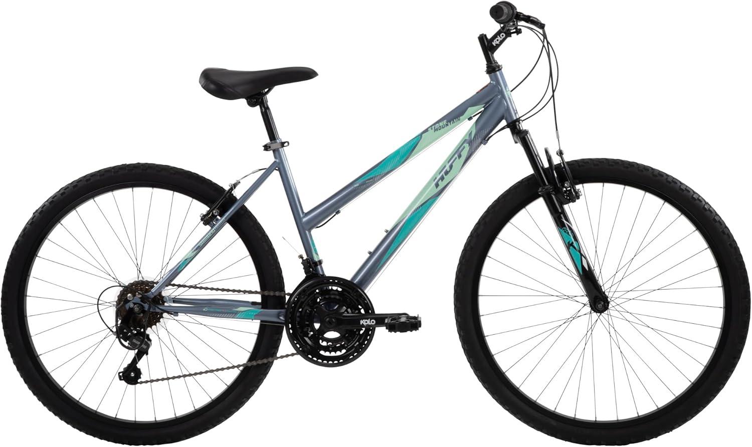 image:imageHuffy Stone Mountain Bike for Men and Women 202426 6Speed 20 or 21Speed Front or Dual Suspension Varies Multiple Colors Adjustable Saddle Shimano Equipped AllTerrain TiresSilver Gloss