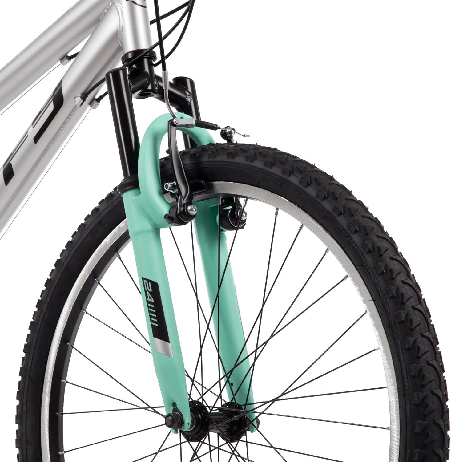 image:imageHuffy Stone Mountain Bike for Men and Women 202426 6Speed 20 or 21Speed Front or Dual Suspension Varies Multiple Colors Adjustable Saddle Shimano Equipped AllTerrain TiresMetallic Nickel