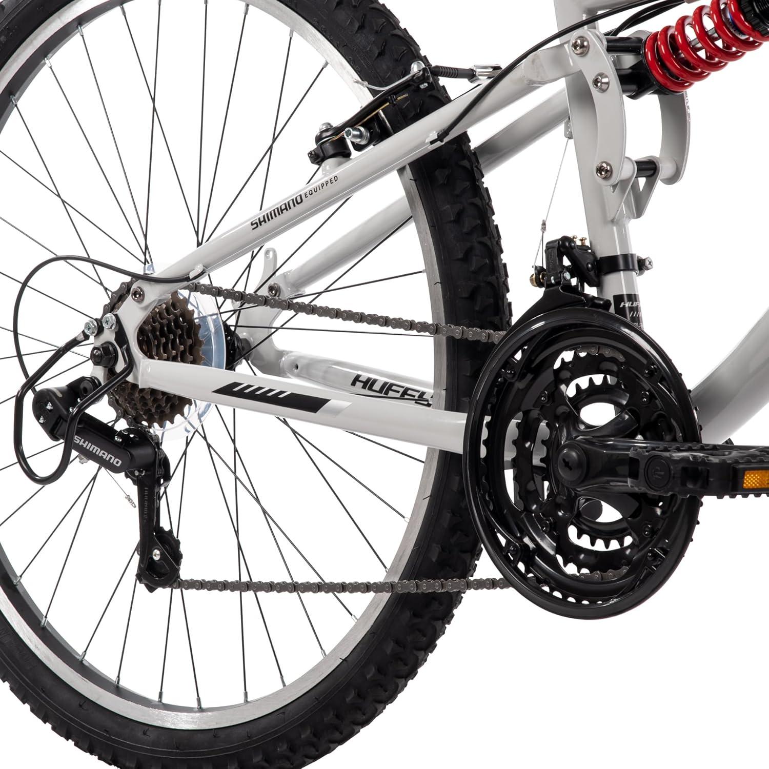 image:imageHuffy Stone Mountain Bike for Men and Women 202426 6Speed 20 or 21Speed Front or Dual Suspension Varies Multiple Colors Adjustable Saddle Shimano Equipped AllTerrain TiresCloudy Grey Gloss