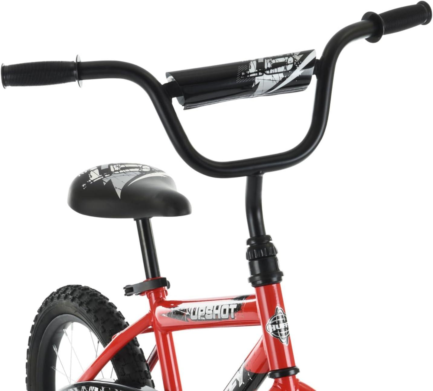 image:imageHuffy Upshot 121620 Inch Boys Bike for Kids Multiple Color Options Available Removable Training Wheels BMX Design Designed for Growth Durable Construction EZ Build AssemblyRed