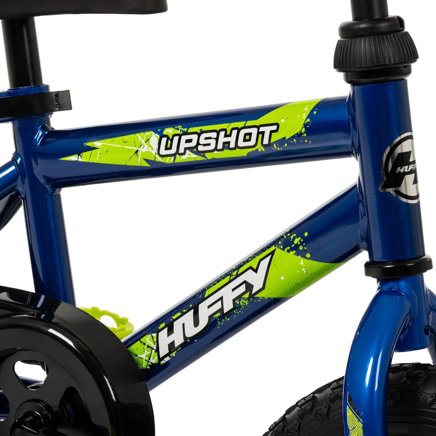 image:imageHuffy Upshot 121620 Inch Boys Bike for Kids Multiple Color Options Available Removable Training Wheels BMX Design Designed for Growth Durable Construction EZ Build AssemblyBlue