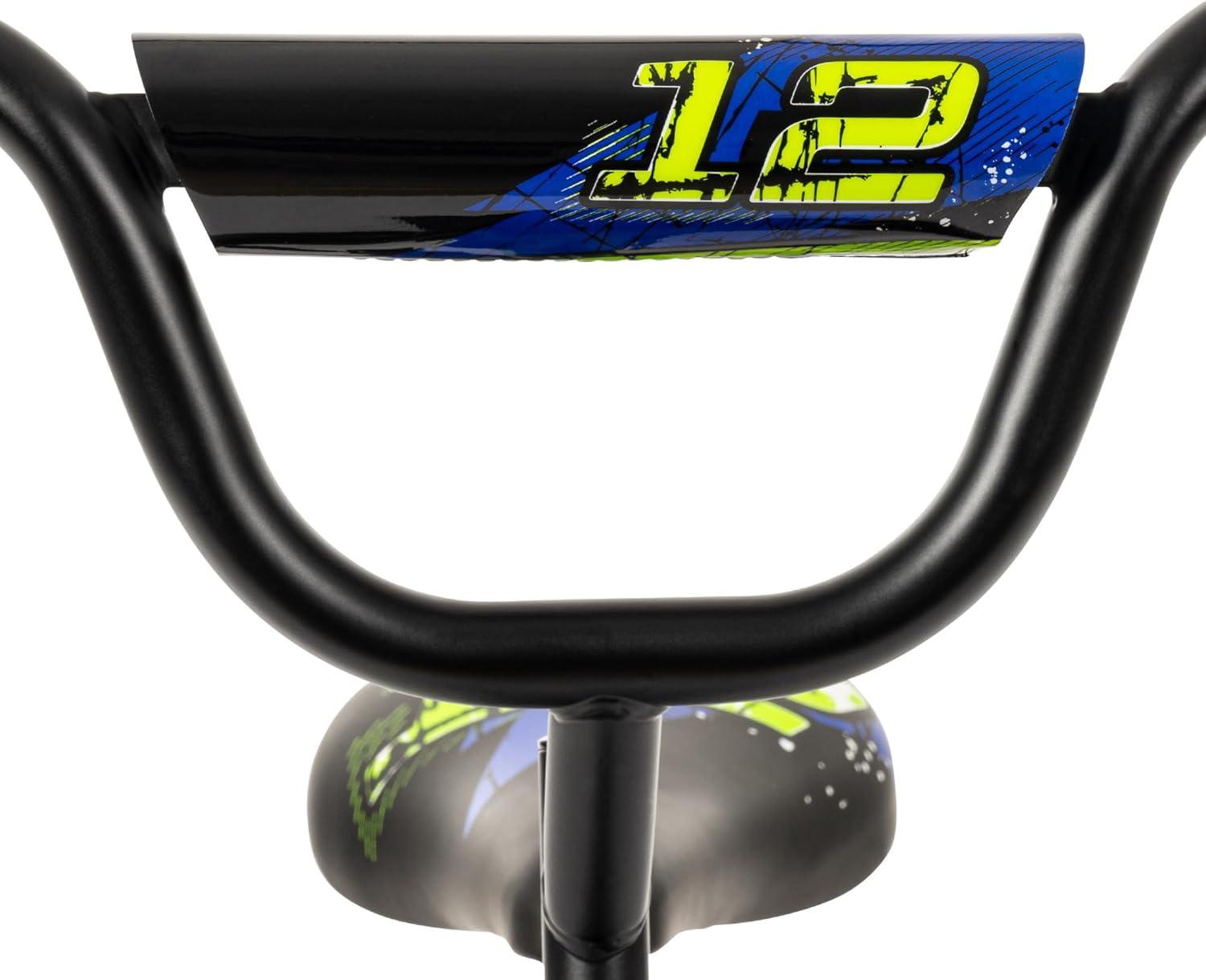 image:imageHuffy Upshot 121620 Inch Boys Bike for Kids Multiple Color Options Available Removable Training Wheels BMX Design Designed for Growth Durable Construction EZ Build AssemblyBlue