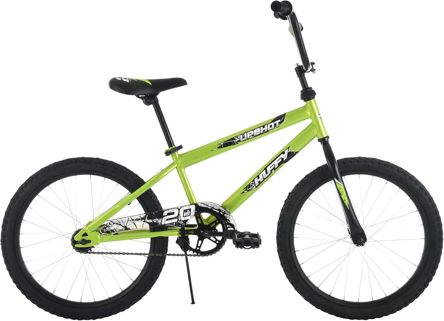image:imageHuffy Upshot 121620 Inch Boys Bike for Kids Multiple Color Options Available Removable Training Wheels BMX Design Designed for Growth Durable Construction EZ Build AssemblyLime Green