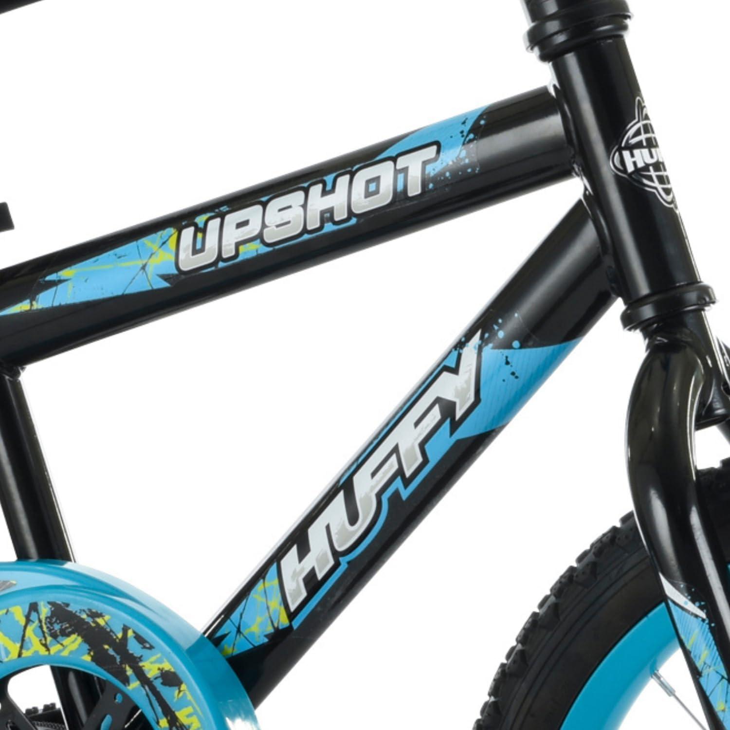 image:imageHuffy Upshot 121620 Inch Boys Bike for Kids Multiple Color Options Available Removable Training Wheels BMX Design Designed for Growth Durable Construction EZ Build AssemblyBlack