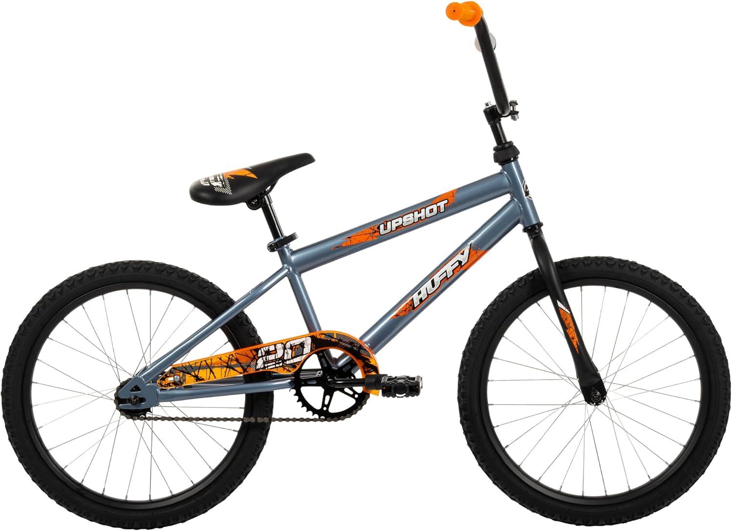 image:imageHuffy Upshot 121620 Inch Boys Bike for Kids Multiple Color Options Available Removable Training Wheels BMX Design Designed for Growth Durable Construction EZ Build AssemblyGray